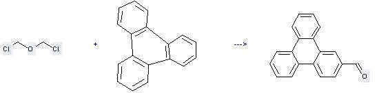 Triphenylene can be used to produce triphenylene-2-carbaldehyde at the ambient temperature